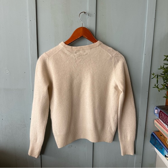 NAADAM Cream Crewneck Sweater - Picture 4 of 7